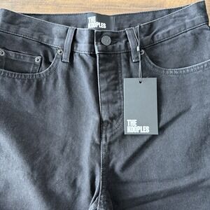 The Kooples High Rise Straight Ankle Jeans in Black,  Size 27,  US, 28/30, NWT
